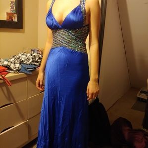 Royal blue prom dress